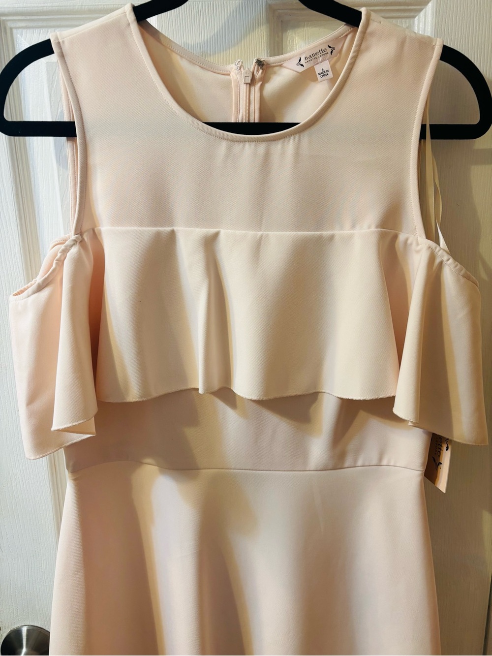 Nanette Lepore Blush Cold-Shoulder Ruffle Dress - Picture 3 of 7